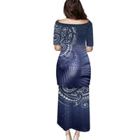 New Zealand Galaxy Fern Family Matching Puletasi and Hawaiian Shirt LT9 - Polynesian Pride