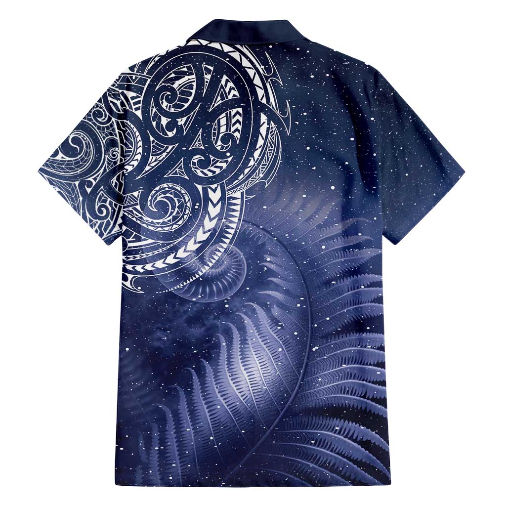 New Zealand Galaxy Fern Family Matching Summer Maxi Dress and Hawaiian Shirt LT9 - Polynesian Pride
