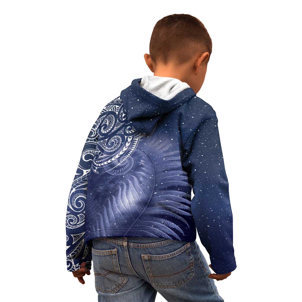 New Zealand Galaxy Fern Kid Hoodie