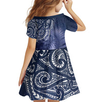 New Zealand Galaxy Fern Kid Short Sleeve Dress LT9 - Polynesian Pride