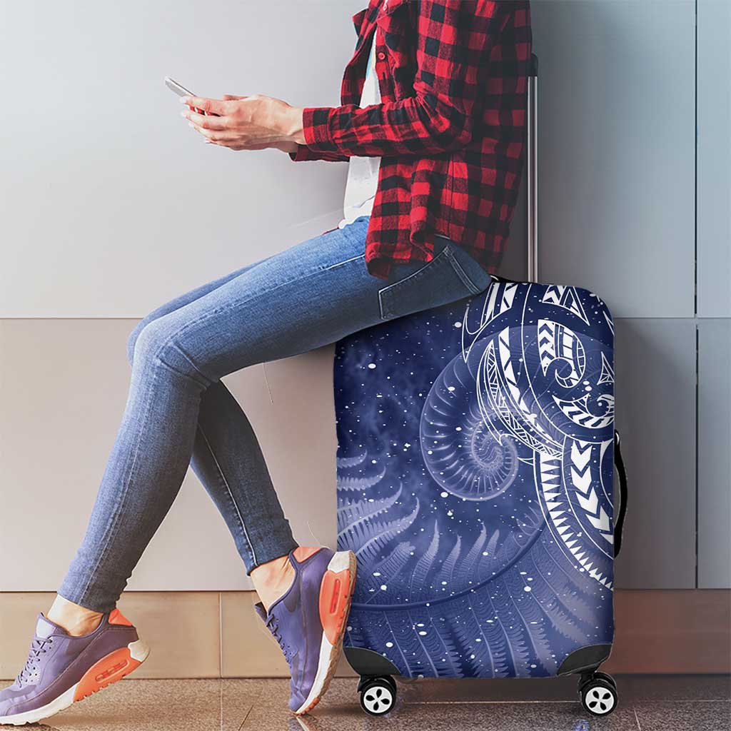 New Zealand Galaxy Fern Luggage Cover