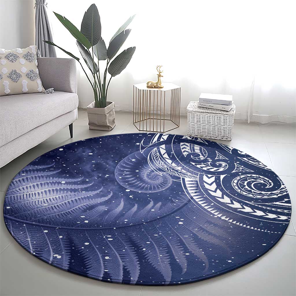 New Zealand Galaxy Fern Round Carpet LT9 - Polynesian Pride