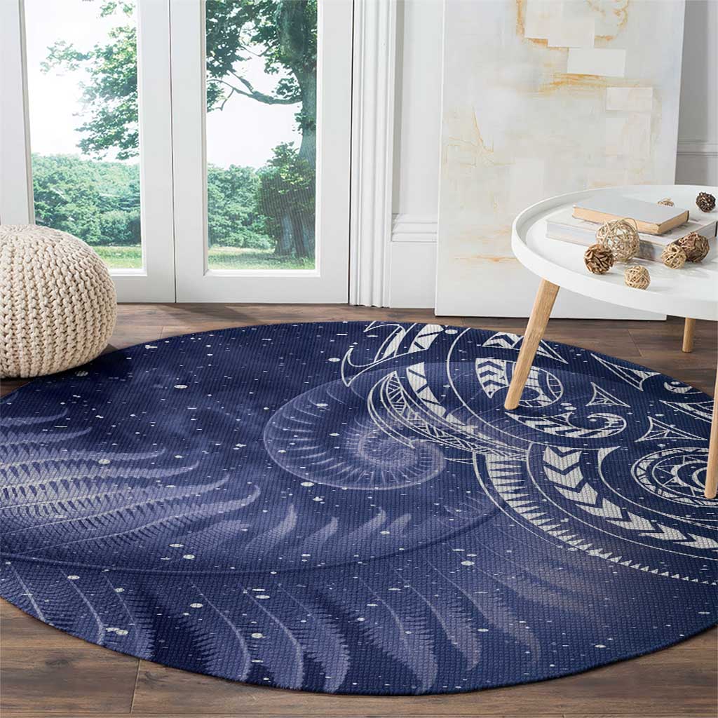 New Zealand Galaxy Fern Round Carpet LT9 - Polynesian Pride