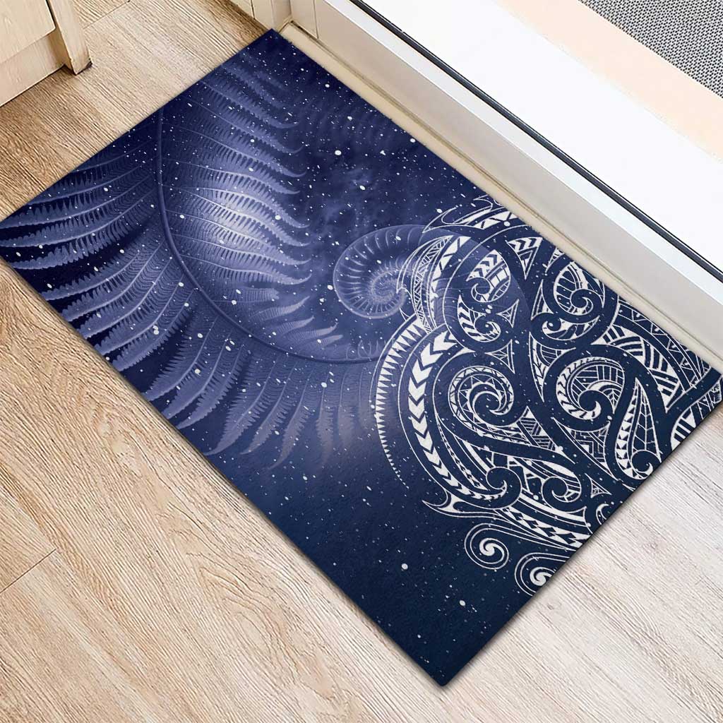 New Zealand Galaxy Fern Rubber Doormat