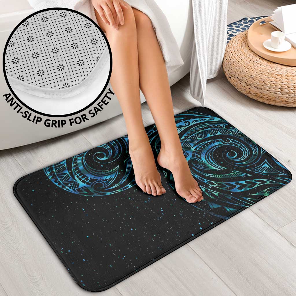 New Zealand Matariki Bathroom Set Galaxy Maori Tribal Tattoo - Polynesian Pride