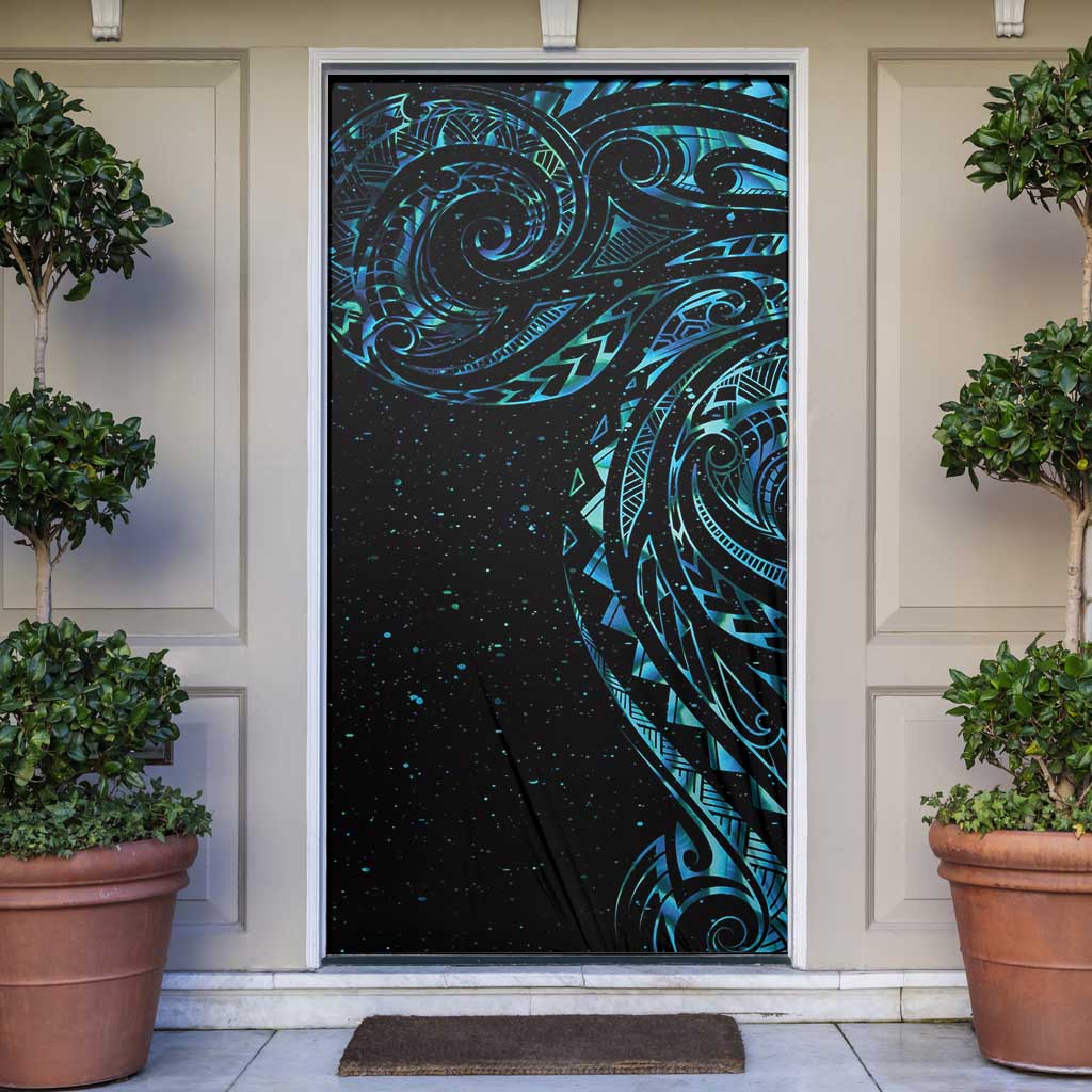 New Zealand Matariki Door Cover Galaxy Maori Tribal Tattoo LT9 Galaxy - Polynesian Pride