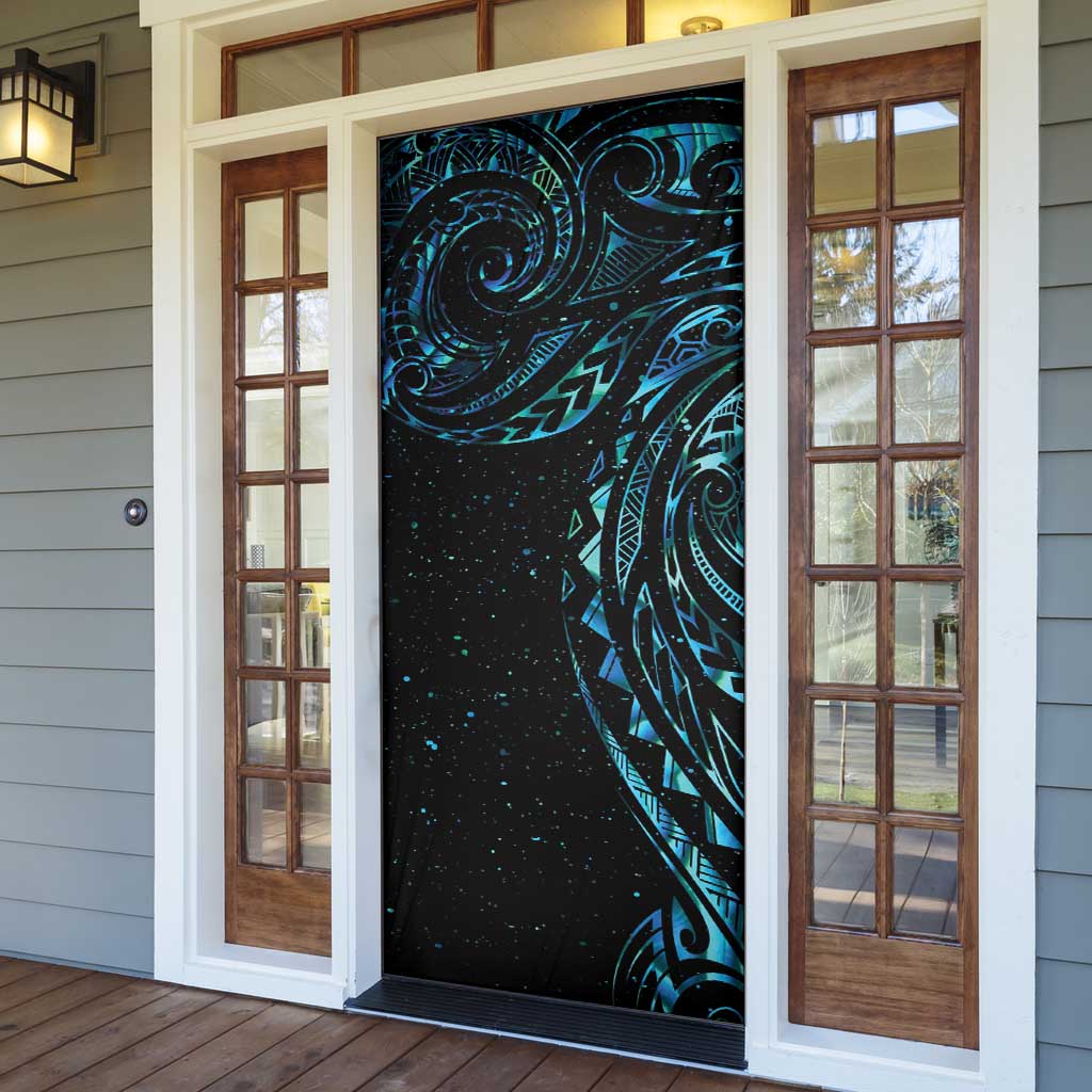 New Zealand Matariki Door Cover Galaxy Maori Tribal Tattoo LT9 - Polynesian Pride