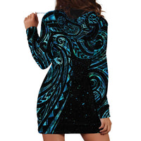 New Zealand Tribal Tattoo Hoodie Dress With Matariki Art LT9 - Polynesian Pride