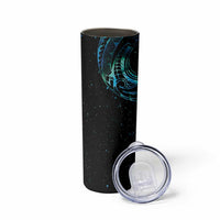 New Zealand Tribal Tattoo Skinny Tumbler With Matariki Art LT9 - Polynesian Pride