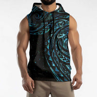 New Zealand Matariki Sleeveless Hoodie Galaxy Maori Tribal Tattoo LT9 - Polynesian Pride