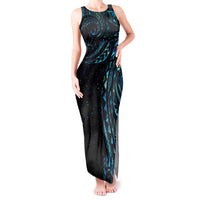 New Zealand Tribal Tattoo Tank Maxi Dress With Matariki Art LT9 Women Galaxy - Polynesian Pride