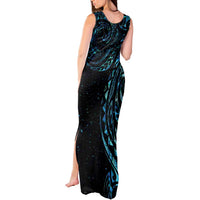 New Zealand Tribal Tattoo Tank Maxi Dress With Matariki Art LT9 - Polynesian Pride