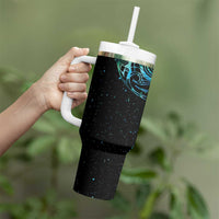 New Zealand Tribal Tattoo Tumbler With Handle With Matariki Art