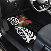 New Zealand Kakapo Christmas Car Mats Meri Kirihimete Pohutukawa Flowers LT9 - Polynesian Pride