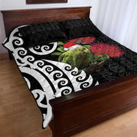 New Zealand Kakapo Christmas Quilt Bed Set Meri Kirihimete Pohutukawa Flowers LT9 - Polynesian Pride