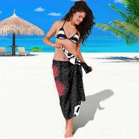 New Zealand Kakapo Christmas Sarong Meri Kirihimete Pohutukawa Flowers LT9 - Polynesian Pride