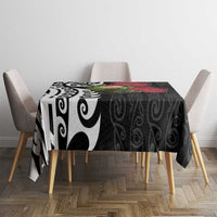 New Zealand Kakapo Christmas Tablecloth Meri Kirihimete Pohutukawa Flowers LT9 - Polynesian Pride