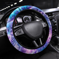 I Love You In Every Universe Steering Wheel Cover Polynesian Pattern Galaxy Style LT9 Universal Fit Galaxy - Polynesian Pride