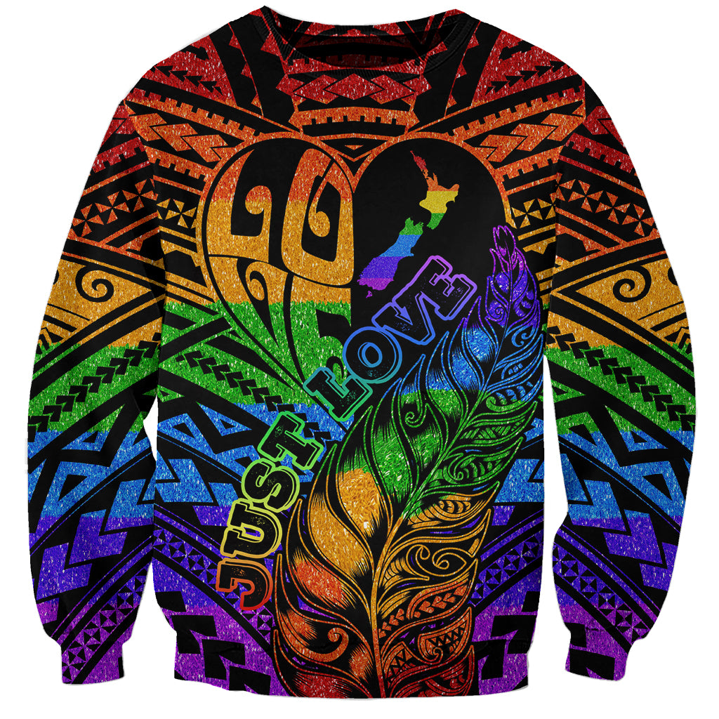 New Zealand LGBT Fern Heart Sweatshirt Dont judge What You Dont Understand LT9 Unisex - Polynesian Pride