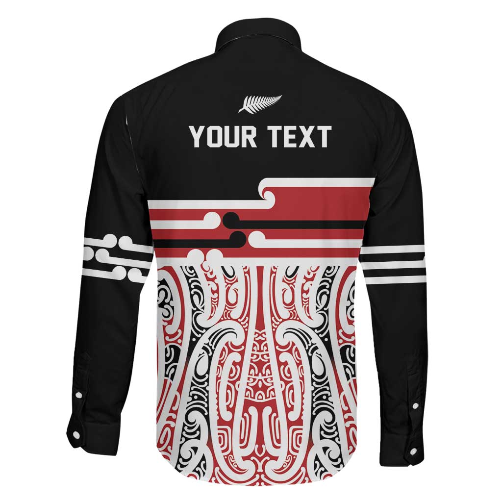 Personalised Toitu Te Tiriti Aotearoa 1840 Family Matching Tank Maxi Dress and Hawaiian Shirt Red Kowhaiwhai Puhoro LT9 - Polynesian Pride