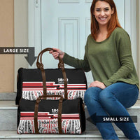 Personalised Toitu Te Tiriti Aotearoa 1840 Travel Bag Red Kowhaiwhai Puhoro LT9 - Polynesian Pride