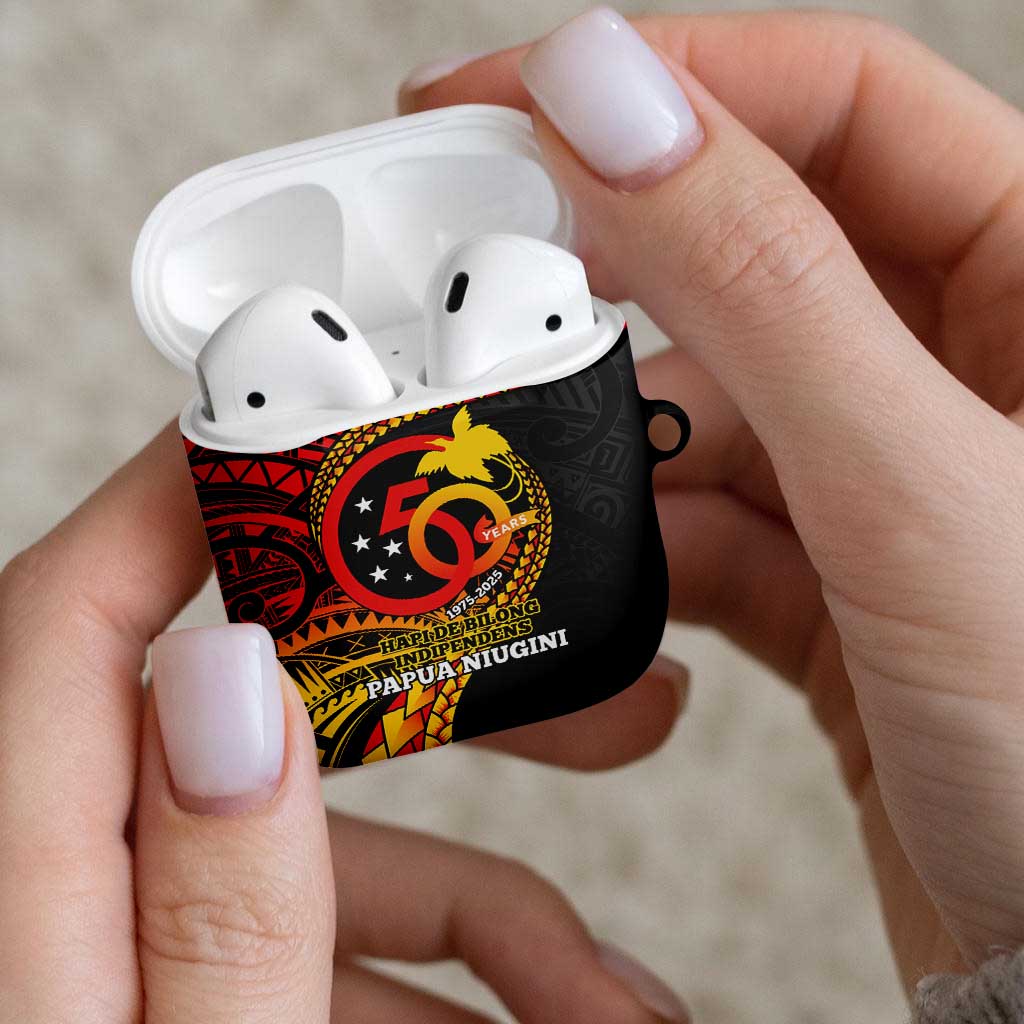 Papua New Guinea Tribal Tattoo AirPods Case 50th Independence Anniversary - Polynesian Pride