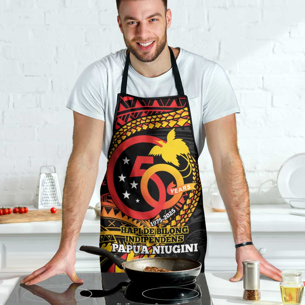 Papua New Guinea Tribal Tattoo Apron 50th Independence Anniversary - Polynesian Pride