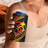 Papua New Guinea Tribal Tattoo 4 in 1 Can Cooler Tumbler 50th Independence Anniversary LT9 - Polynesian Pride