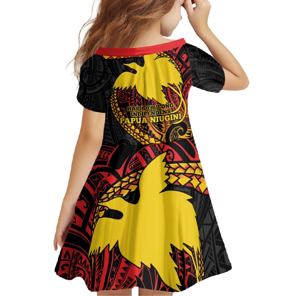 Papua New Guinea Tribal Tattoo Family Matching Off Shoulder Maxi Dress and Hawaiian Shirt 50th Independence Anniversary LT9 - Polynesian Pride