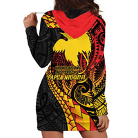 Papua New Guinea Tribal Tattoo Hoodie Dress 50th Independence Anniversary