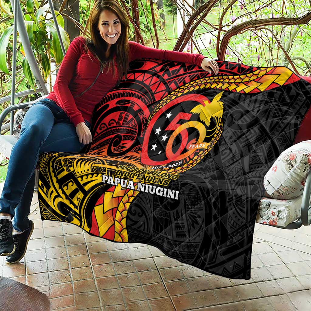 Papua New Guinea Tribal Tattoo Quilt 50th Independence Anniversary LT9 - Polynesian Pride