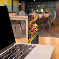 Papua New Guinea Tribal Tattoo Skinny Tumbler 50th Independence Anniversary LT9 - Polynesian Pride