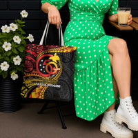 Papua New Guinea Tribal Tattoo Tote Bag 50th Independence Anniversary - Polynesian Pride