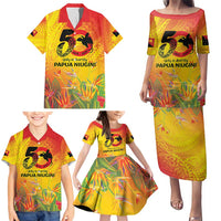 Papua New Guinea Unity in Diversity Family Matching Puletasi and Hawaiian Shirt 50th Indipendens Papua Niugini LT9 - Polynesian Pride