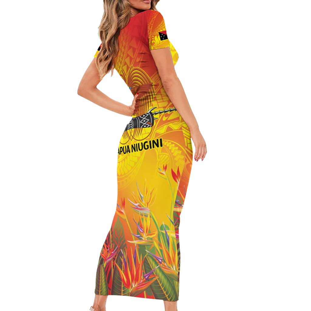 Papua New Guinea Unity in Diversity Family Matching Short Sleeve Bodycon Dress and Hawaiian Shirt 50th Indipendens Papua Niugini LT9 - Polynesian Pride