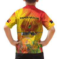 Papua New Guinea Unity in Diversity Family Matching Summer Maxi Dress and Hawaiian Shirt 50th Indipendens Papua Niugini LT9 - Polynesian Pride