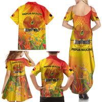 Papua New Guinea Unity in Diversity Family Matching Summer Maxi Dress and Hawaiian Shirt 50th Indipendens Papua Niugini LT9 - Polynesian Pride