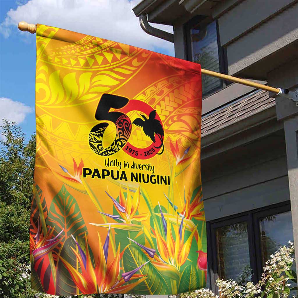 Papua New Guinea Unity in Diversity Garden Flag 50th Indipendens Papua Niugini LT9 - Polynesian Pride