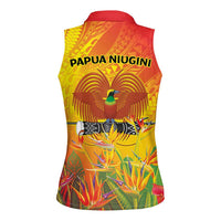 Papua New Guinea Unity in Diversity Women Sleeveless Polo Shirt 50th Indipendens Papua Niugini LT9 - Polynesian Pride