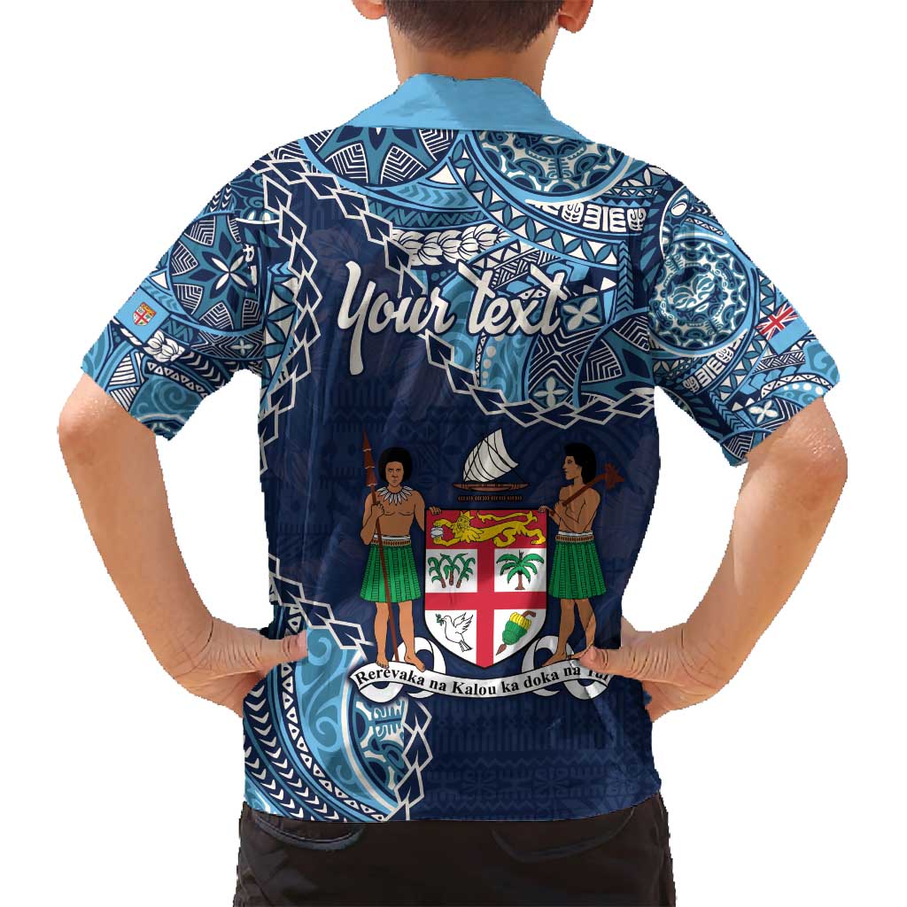 Personalised Fiji 54th Anniversary Family Matching Off Shoulder Maxi Dress and Hawaiian Shirt Siga Ni Bula Galala Marautaki O Viti LT9 - Polynesian Pride