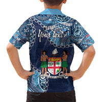 Personalised Fiji 54th Anniversary Family Matching Summer Maxi Dress and Hawaiian Shirt Siga Ni Bula Galala Marautaki O Viti LT9 - Polynesian Pride
