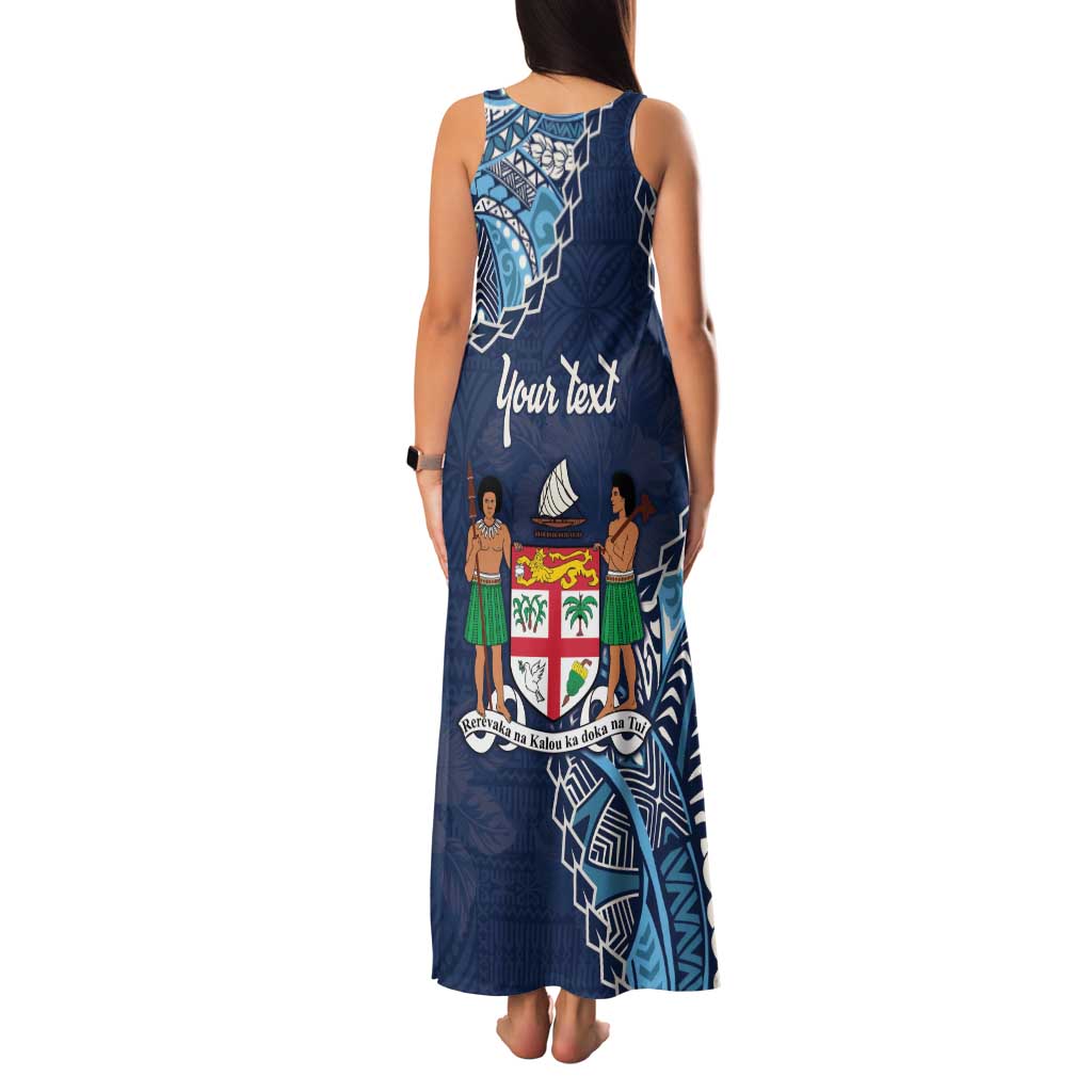 Personalised Fiji 54th Anniversary Family Matching Tank Maxi Dress and Hawaiian Shirt Siga Ni Bula Galala Marautaki O Viti LT9 - Polynesian Pride