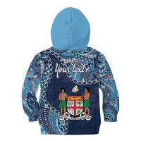 Personalised Fiji 54th Anniversary Kid Hoodie Siga Ni Bula Galala Marautaki O Viti LT9 - Polynesian Pride