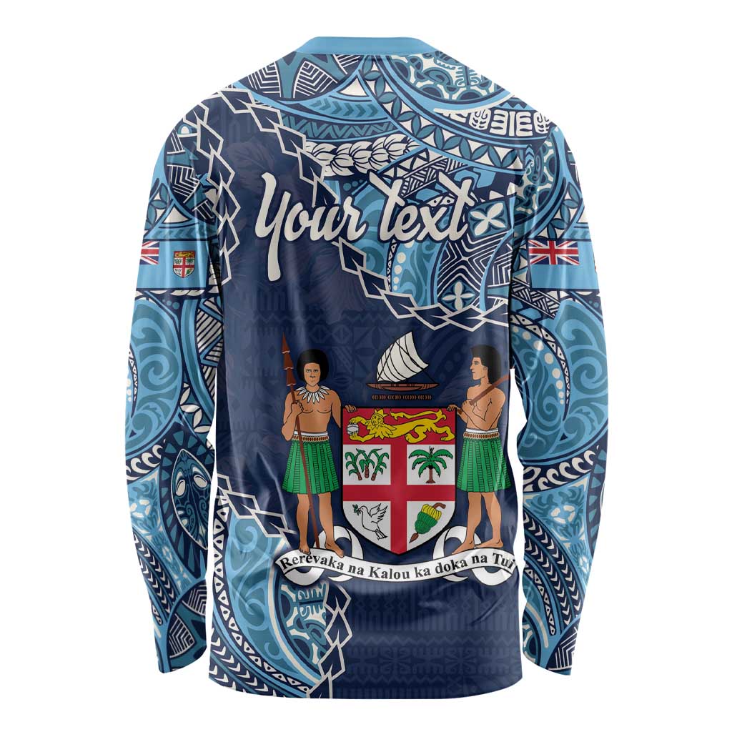 Personalised Fiji 54th Anniversary Long Sleeve Shirt Siga Ni Bula Galala Marautaki O Viti LT9 - Polynesian Pride