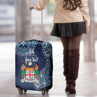 Personalised Fiji 54th Anniversary Luggage Cover Siga Ni Bula Galala Marautaki O Viti LT9 - Polynesian Pride