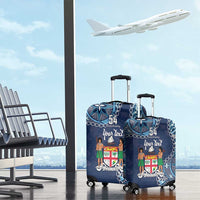 Personalised Fiji 54th Anniversary Luggage Cover Siga Ni Bula Galala Marautaki O Viti LT9 - Polynesian Pride