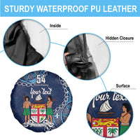 Personalised Fiji 54th Anniversary Spare Tire Cover Siga Ni Bula Galala Marautaki O Viti LT9 - Polynesian Pride