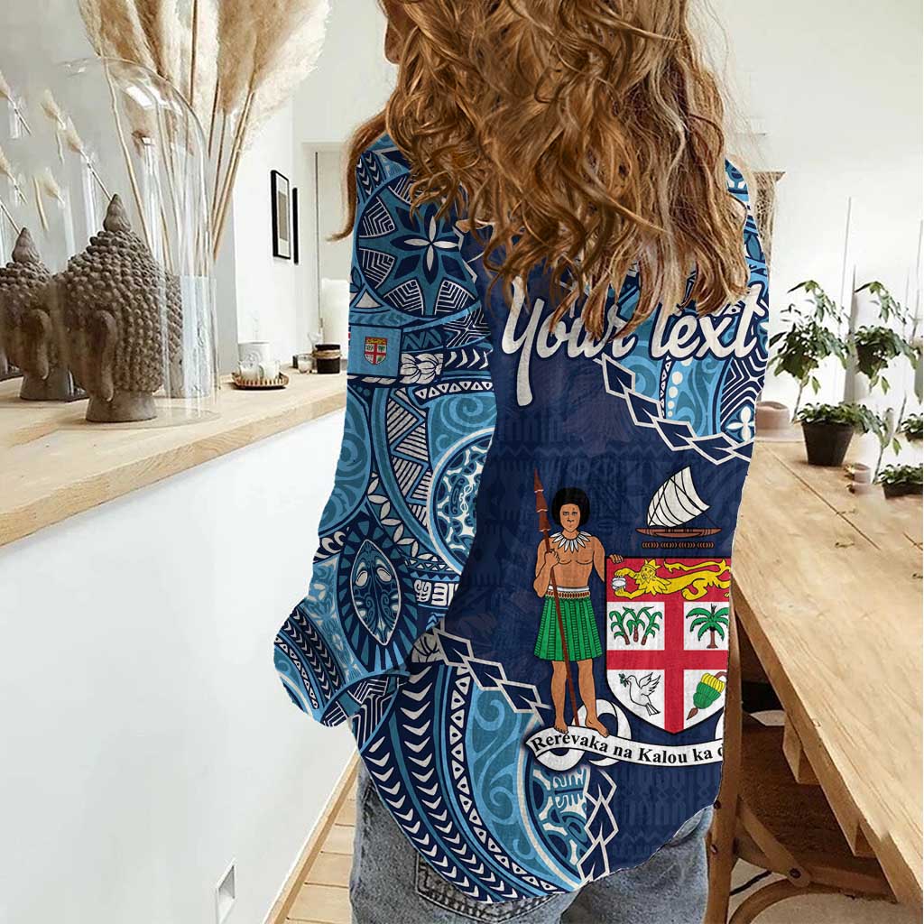 Personalised Fiji 54th Anniversary Women Casual Shirt Siga Ni Bula Galala Marautaki O Viti LT9 - Polynesian Pride