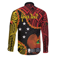 Personalised Papua New Guinea 49th Anniversary Family Matching Off Shoulder Short Dress and Hawaiian Shirt Hapi De bilong Indipendens Papua Niugini LT9 - Polynesian Pride