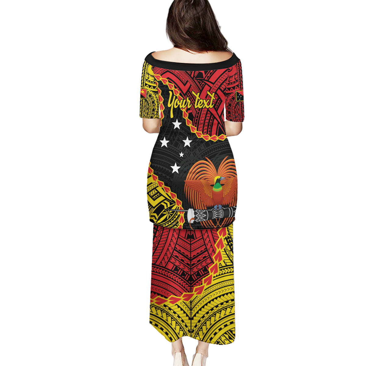 Personalised Papua New Guinea 49th Anniversary Family Matching Puletasi and Hawaiian Shirt Hapi De bilong Indipendens Papua Niugini LT9 - Polynesian Pride
